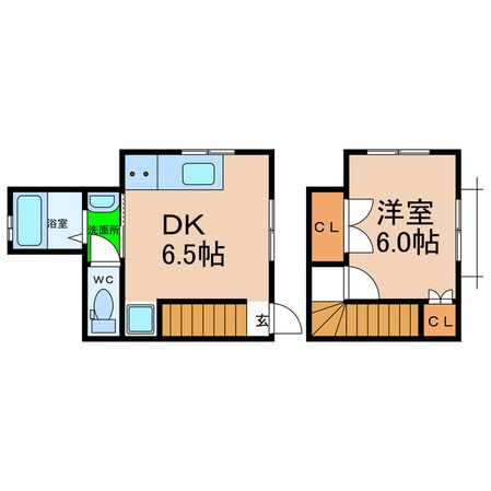 千歳橋ハイツの物件間取画像